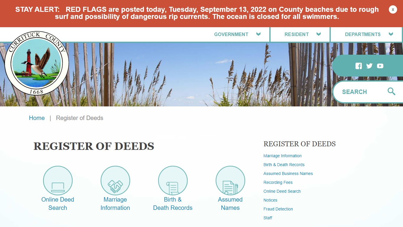 Register of Deeds – Currituck County